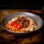Beef with Cranberry Coscous
